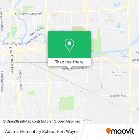 Adams Elementary School map