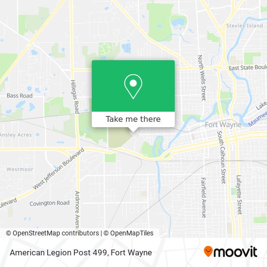 Mapa de American Legion Post 499