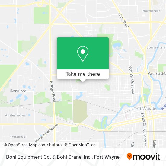 Bohl Equipment Co. & Bohl Crane, Inc. map