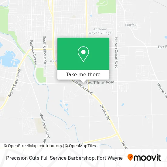 Mapa de Precision Cuts Full Service Barbershop