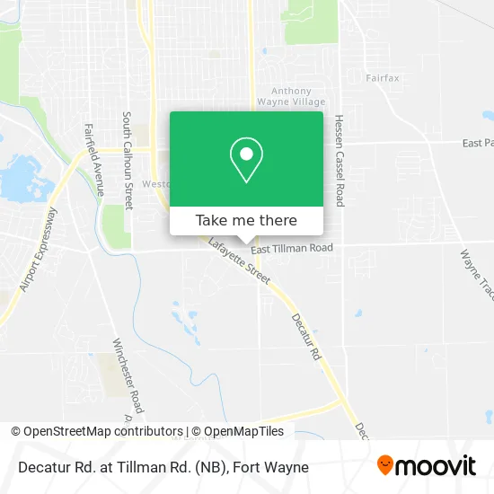 Mapa de Decatur Rd. at Tillman Rd. (NB)