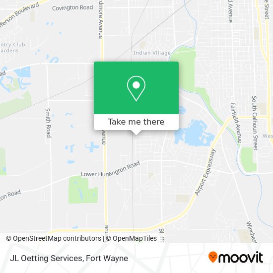 JL Oetting Services map