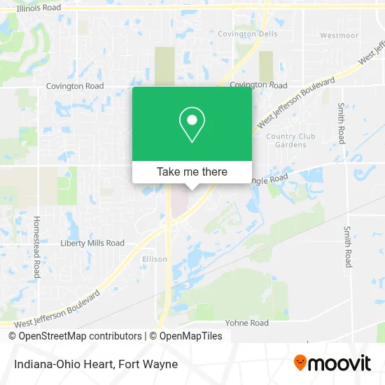 Indiana-Ohio Heart map