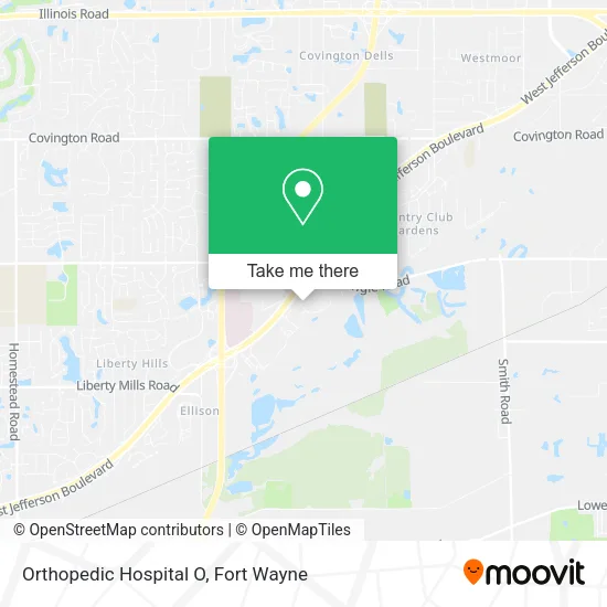 Mapa de Orthopedic Hospital O