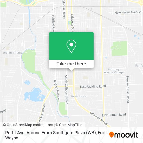 Pettit Ave. Across From Southgate Plaza (WB) map