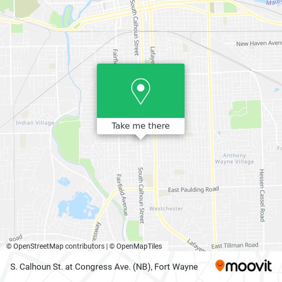 S. Calhoun St. at Congress Ave. (NB) map