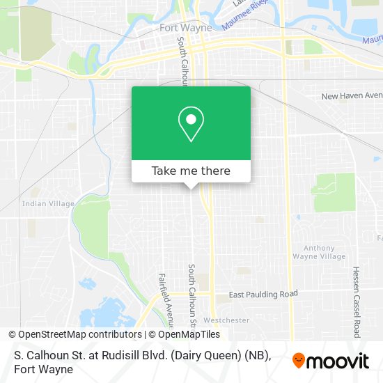 Mapa de S. Calhoun St. at Rudisill Blvd. (Dairy Queen) (NB)