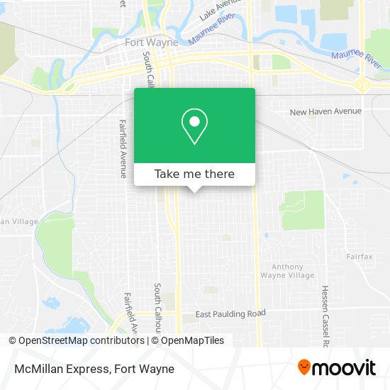 Mapa de McMillan Express