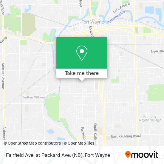 Fairfield Ave. at Packard Ave. (NB) map