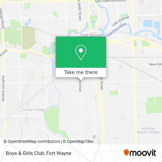 Mapa de Boys & Girls Club