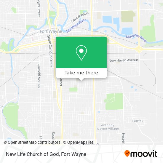 New Life Church of God map