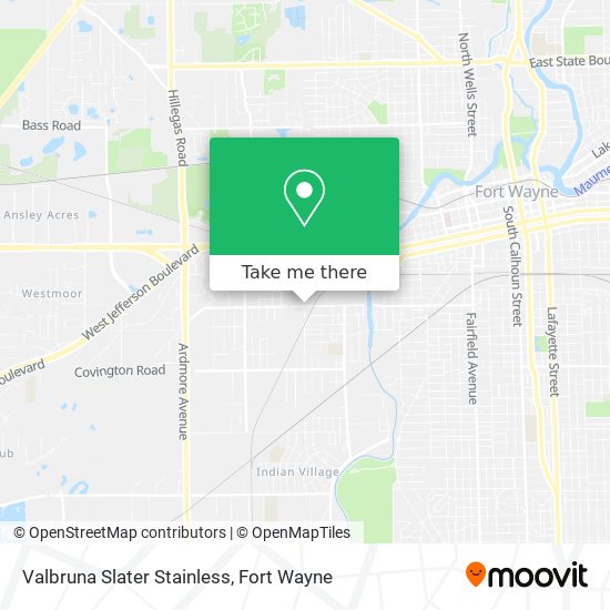 Mapa de Valbruna Slater Stainless