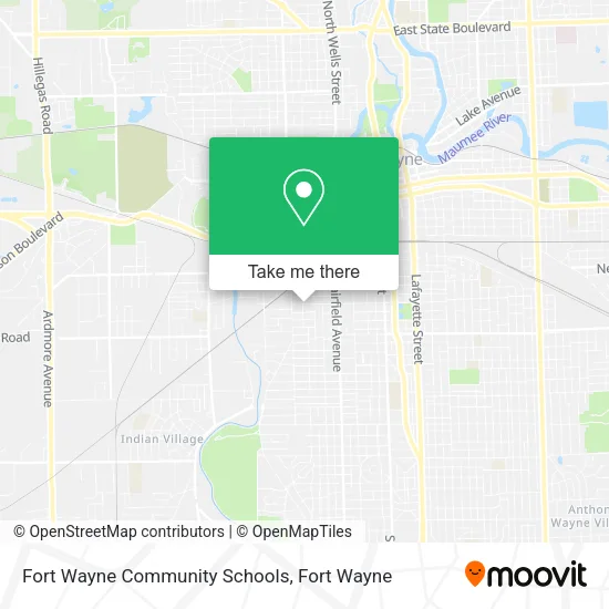 Mapa de Fort Wayne Community Schools