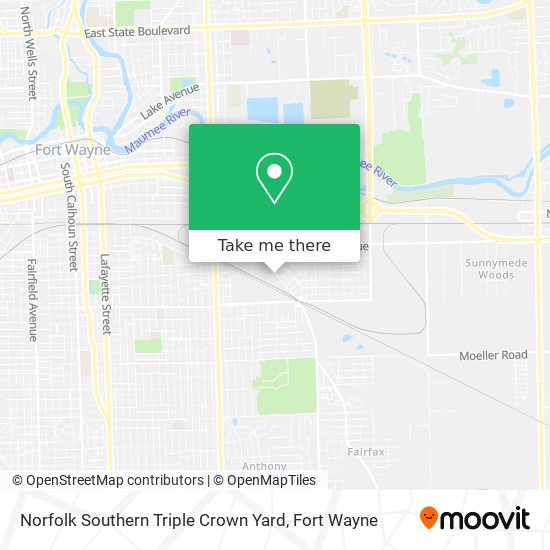 Mapa de Norfolk Southern Triple Crown Yard