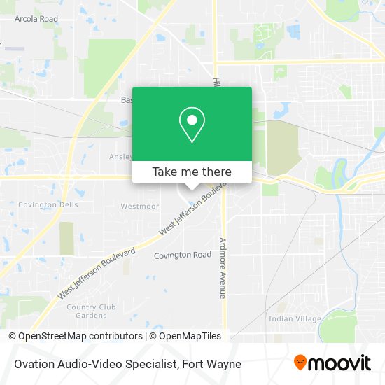 Ovation Audio-Video Specialist map