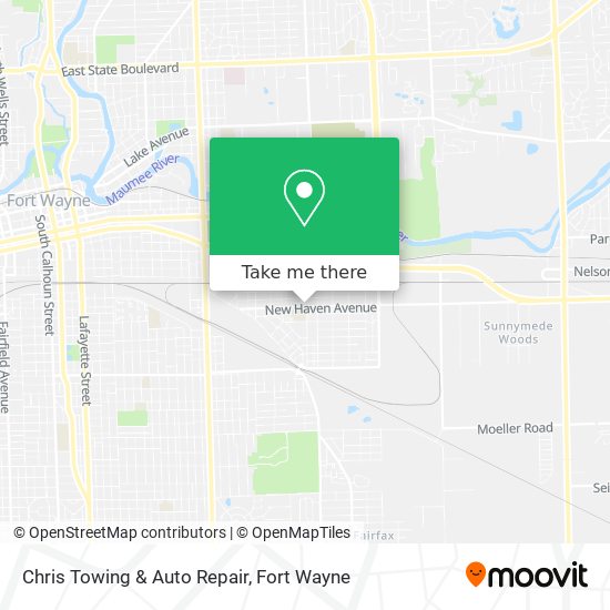 Mapa de Chris Towing & Auto Repair