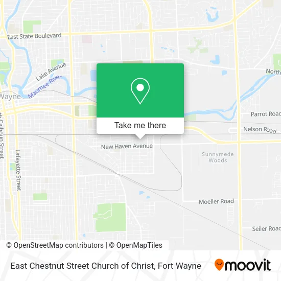 Mapa de East Chestnut Street Church of Christ