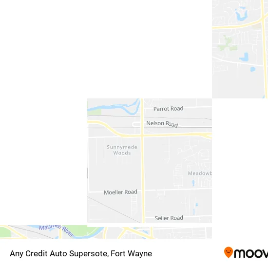 Any Credit Auto Supersote map