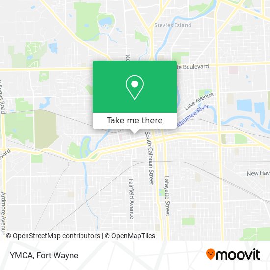 YMCA map