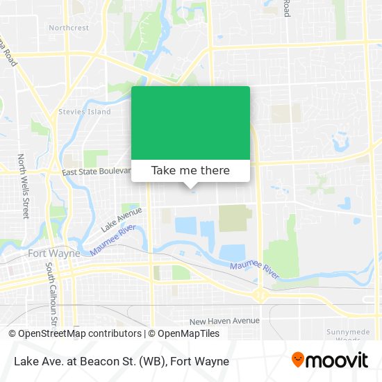 Mapa de Lake Ave. at Beacon St. (WB)