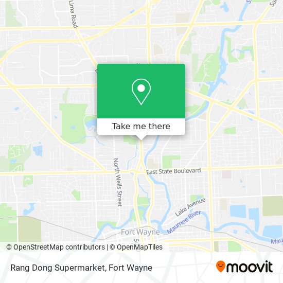 Mapa de Rang Dong Supermarket
