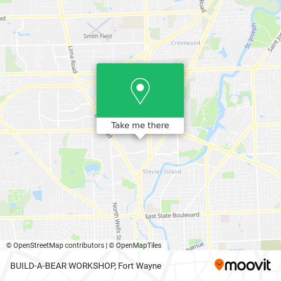 BUILD-A-BEAR WORKSHOP map