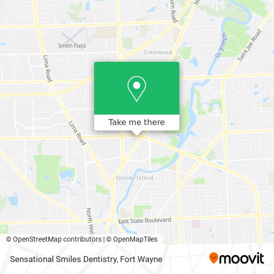 Sensational Smiles Dentistry map