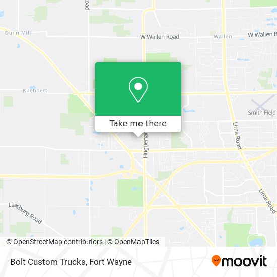 Mapa de Bolt Custom Trucks