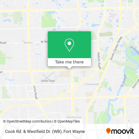 Cook Rd. & Westfield Dr. (WB) map