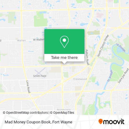 Mapa de Mad Money Coupon Book