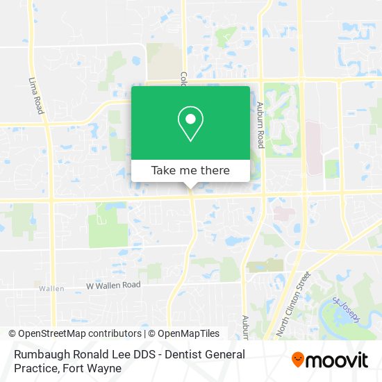Rumbaugh Ronald Lee DDS - Dentist General Practice map