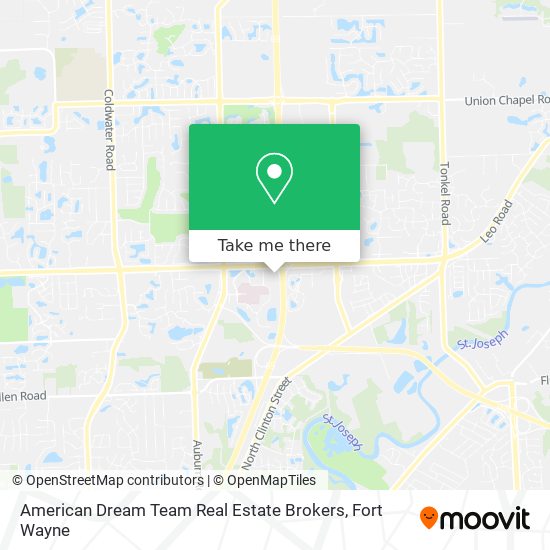 American Dream Team Real Estate Brokers map