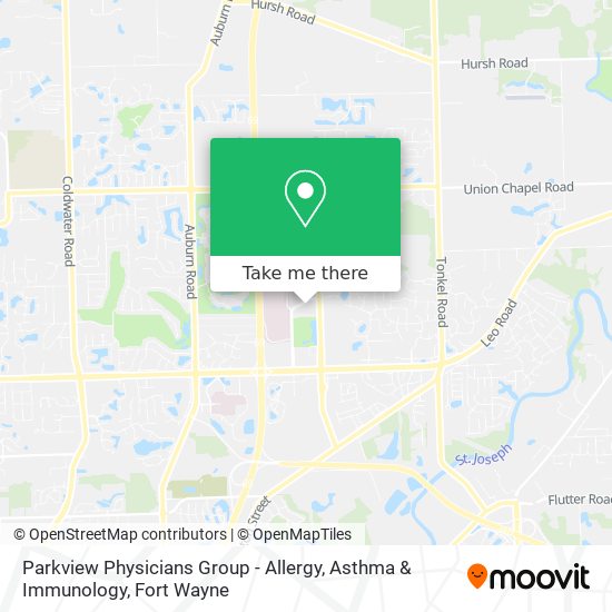 Parkview Physicians Group - Allergy, Asthma & Immunology map