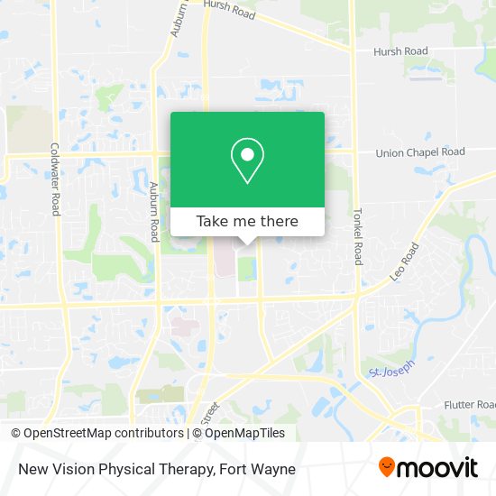 Mapa de New Vision Physical Therapy