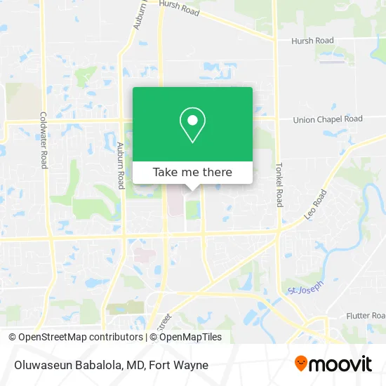 Mapa de Oluwaseun Babalola, MD