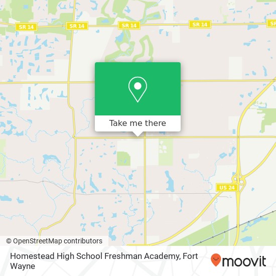 Homestead High School Freshman Academy map