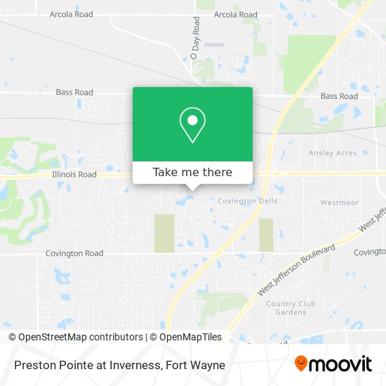 Preston Pointe at Inverness map