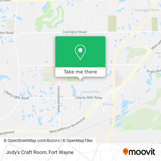 Jody's Craft Room map