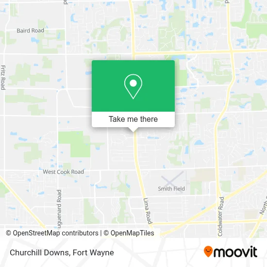 Churchill Downs map