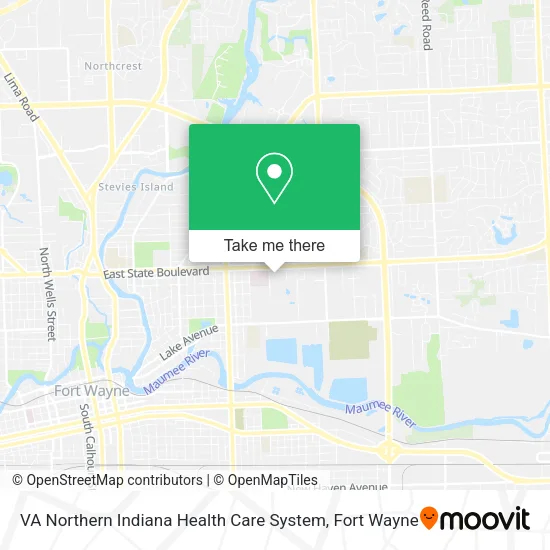 VA Northern Indiana Health Care System map