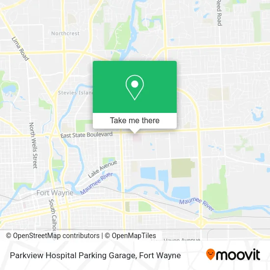 Mapa de Parkview Hospital Parking Garage