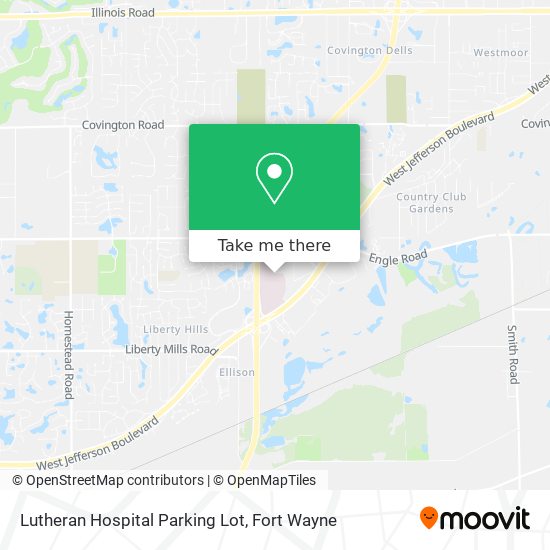 Mapa de Lutheran Hospital Parking Lot