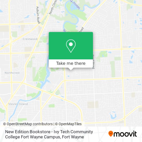 Mapa de New Edition Bookstore - Ivy Tech Community College Fort Wayne Campus