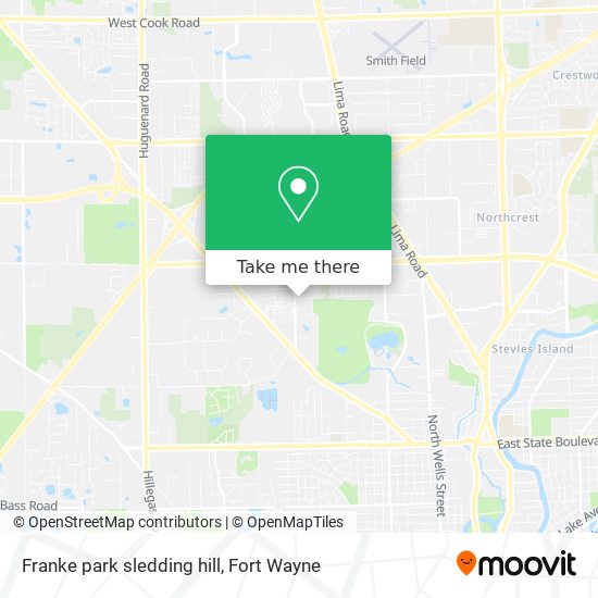Mapa de Franke park sledding hill