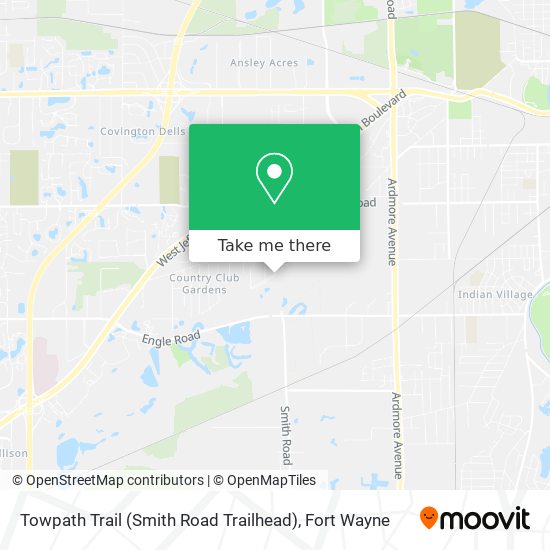 Towpath Trail (Smith Road Trailhead) map
