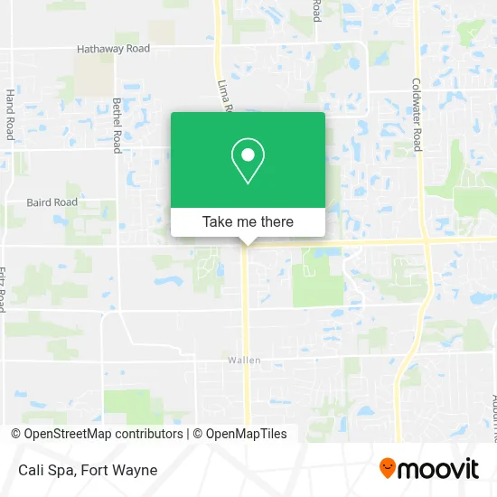 Cali Spa map
