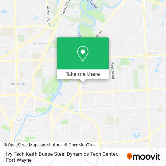 Mapa de Ivy Tech Keith Busse Steel Dynamics Tech Center