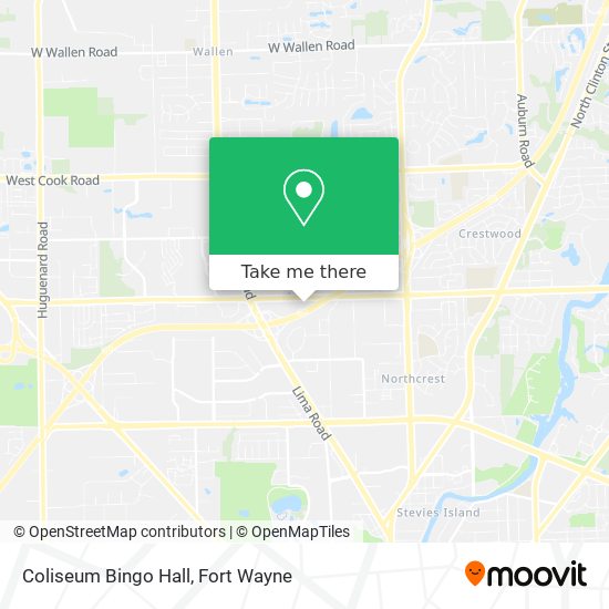 Coliseum Bingo Hall map