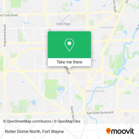 Mapa de Roller Dome North