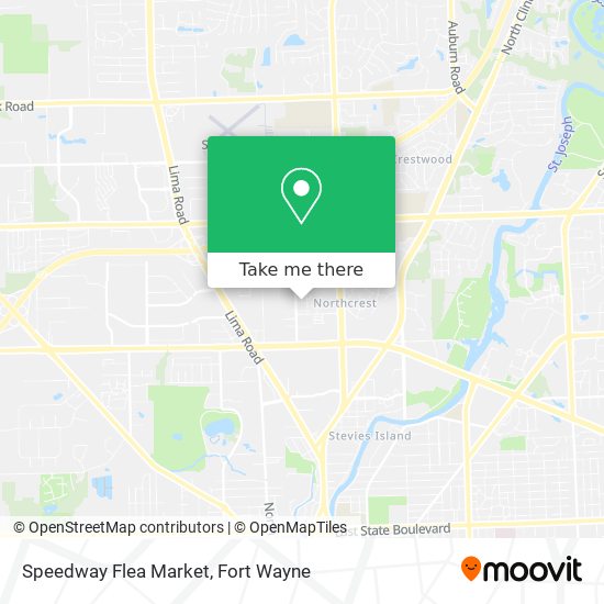 Speedway Flea Market map